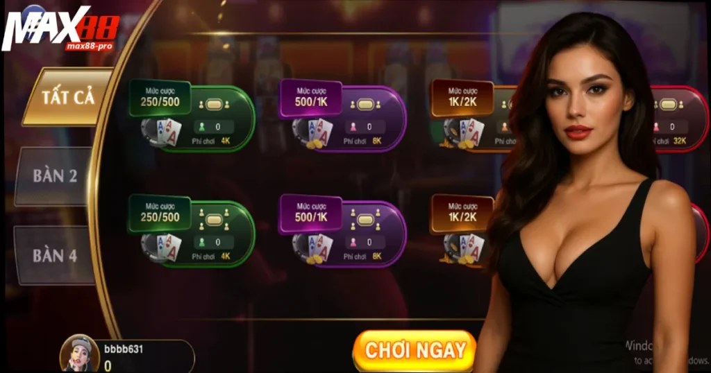 Áp dụng mẹo chinh phục game bài cùng cao thủ Max88