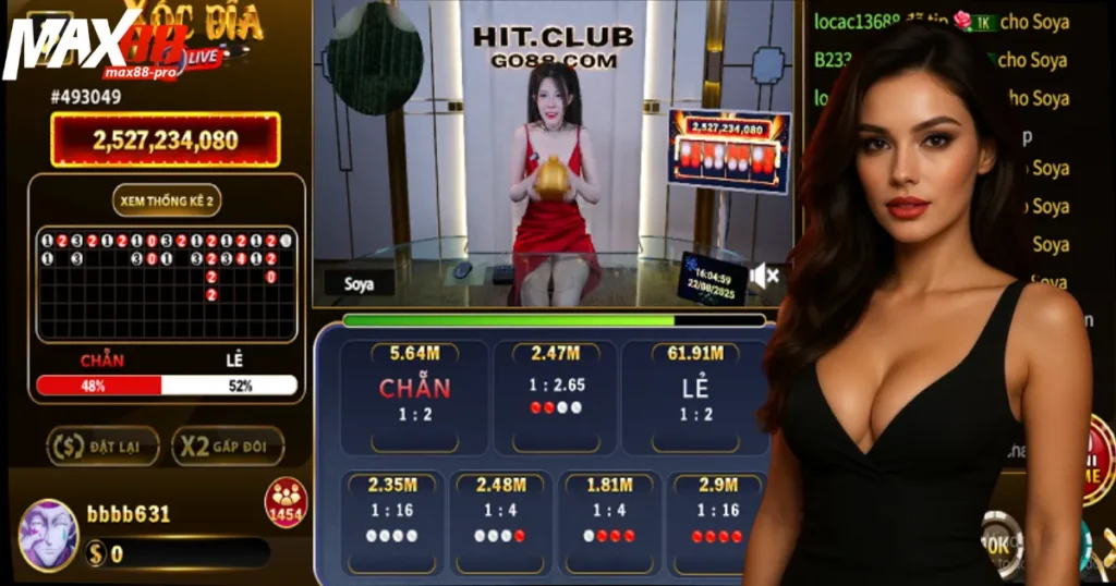 Live Casino Max88 – Sòng bài siêu thực đẳng cấp
